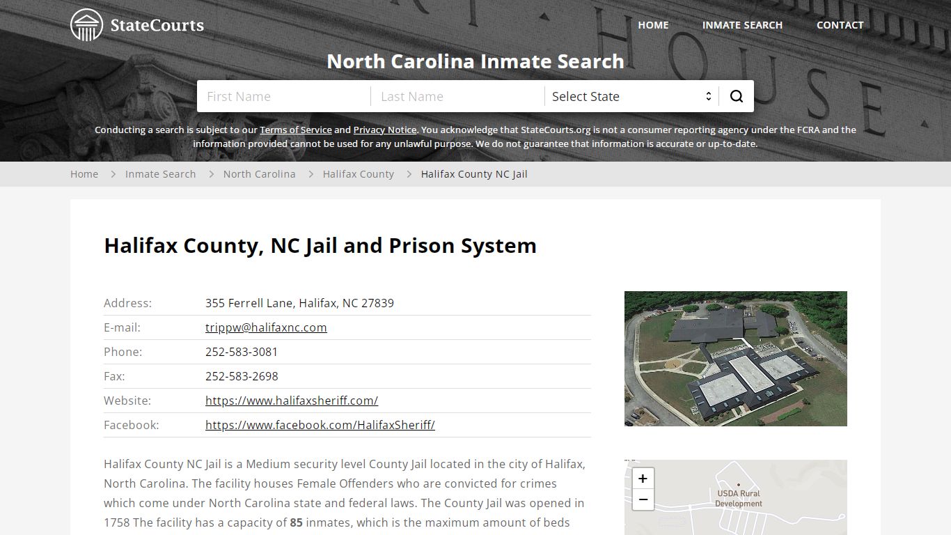 Halifax County, NC Jail and Prison System - State Courts
