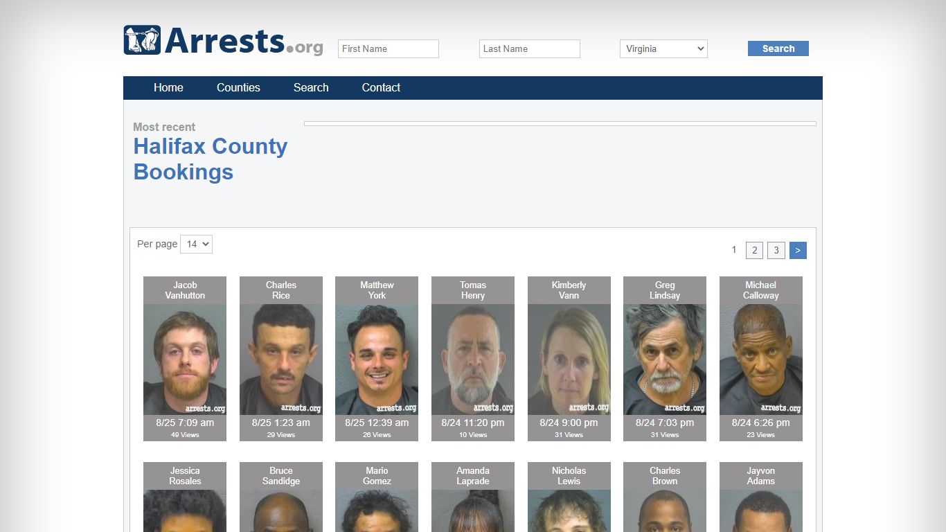 Halifax County Arrests and Inmate Search